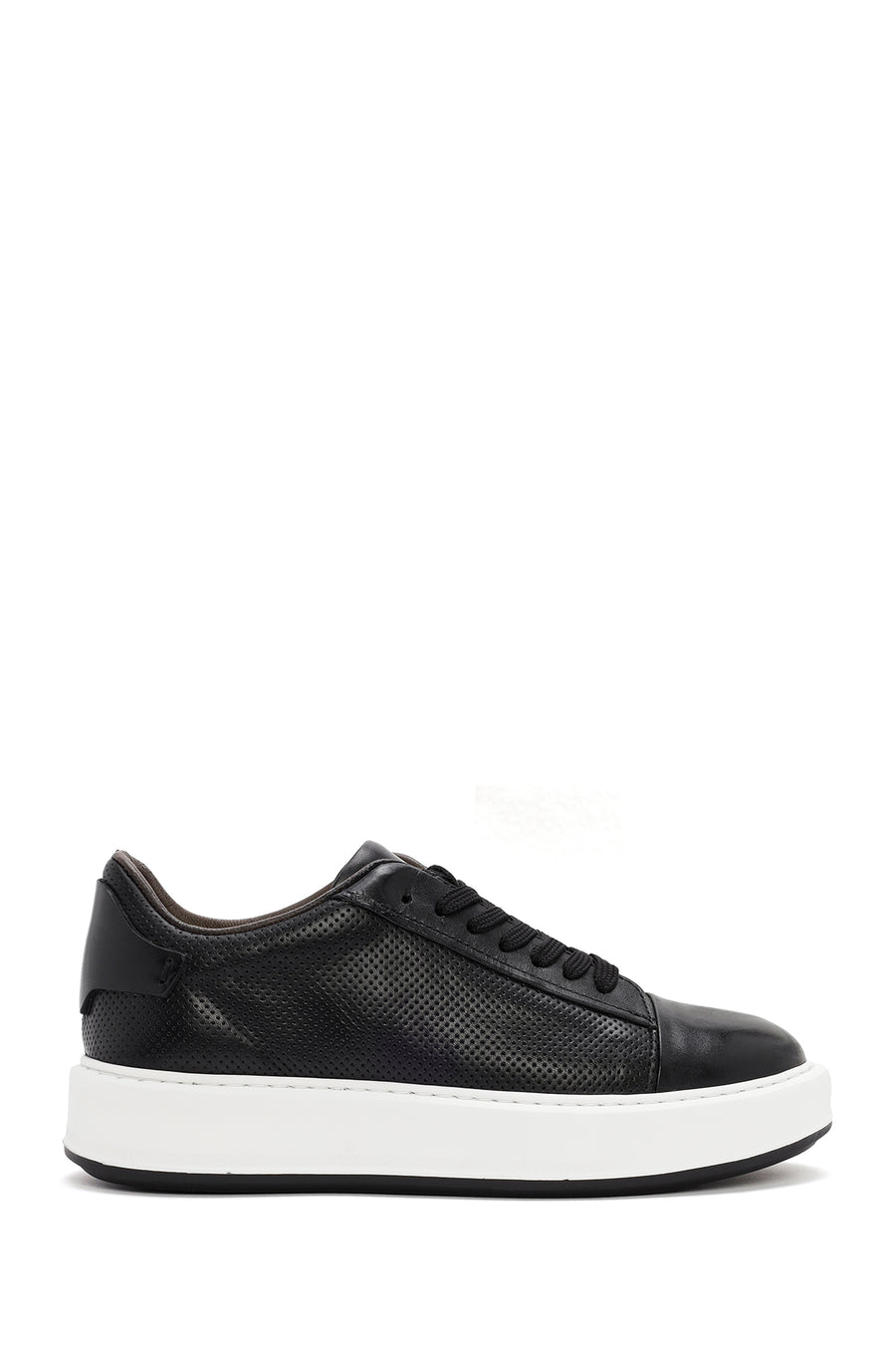 
Men's Black Lace-Up Leather Sneaker
 24SFD601826 | Derimod
