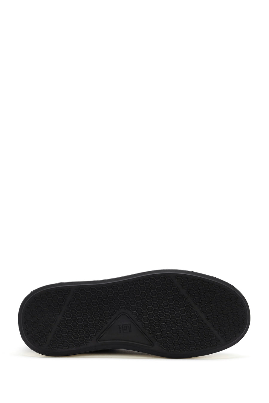 
Men's Black Lace-Up Leather Sneaker
