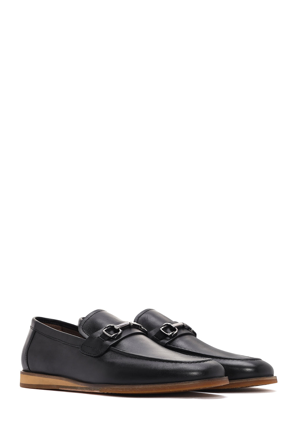 Derimod Black Erkek Siyah Deri Loafer