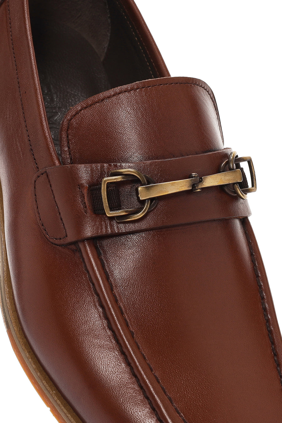 Derimod Black Men's Brown Leather Loafer