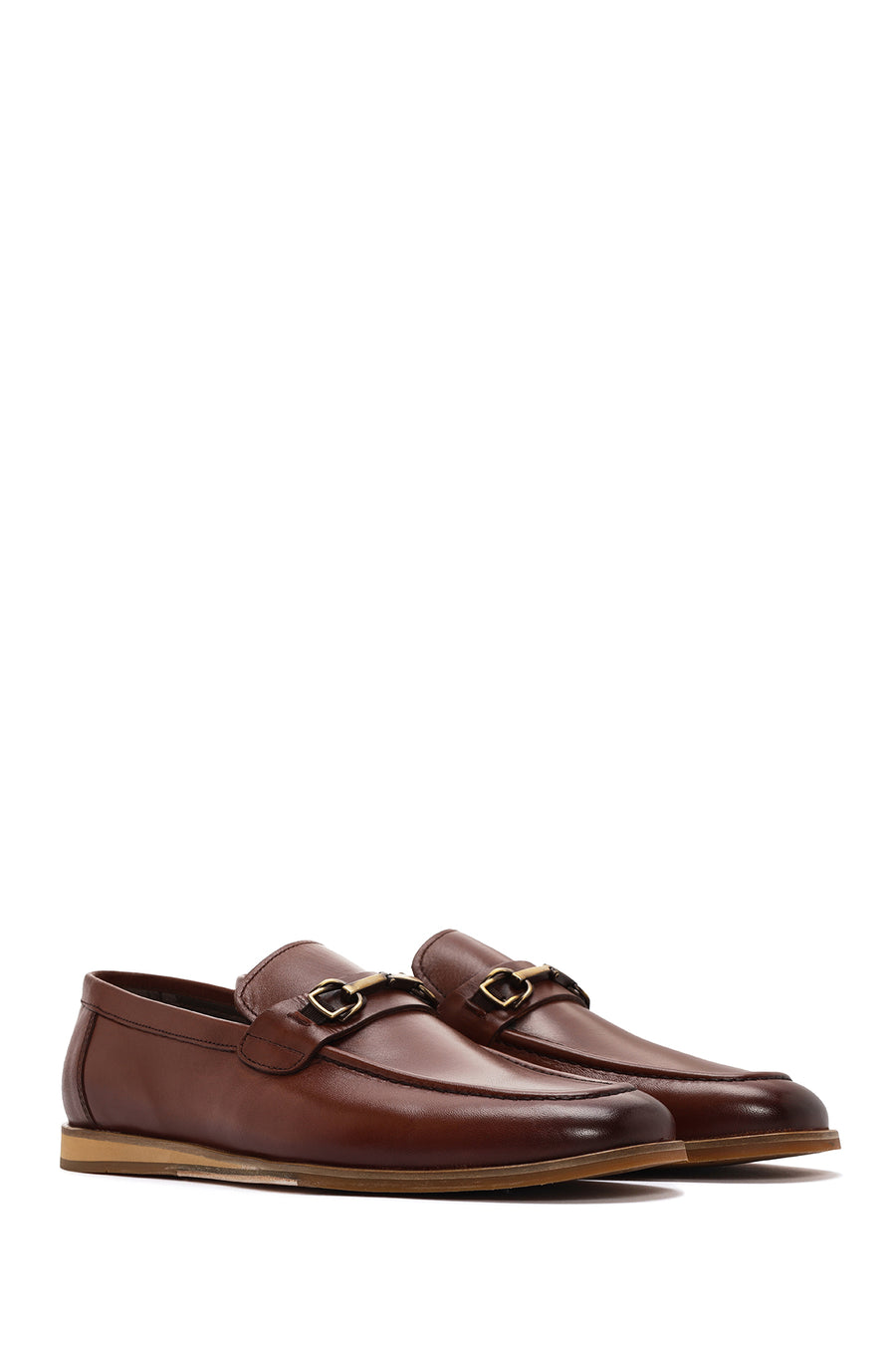 Derimod Black Men's Brown Leather Loafer