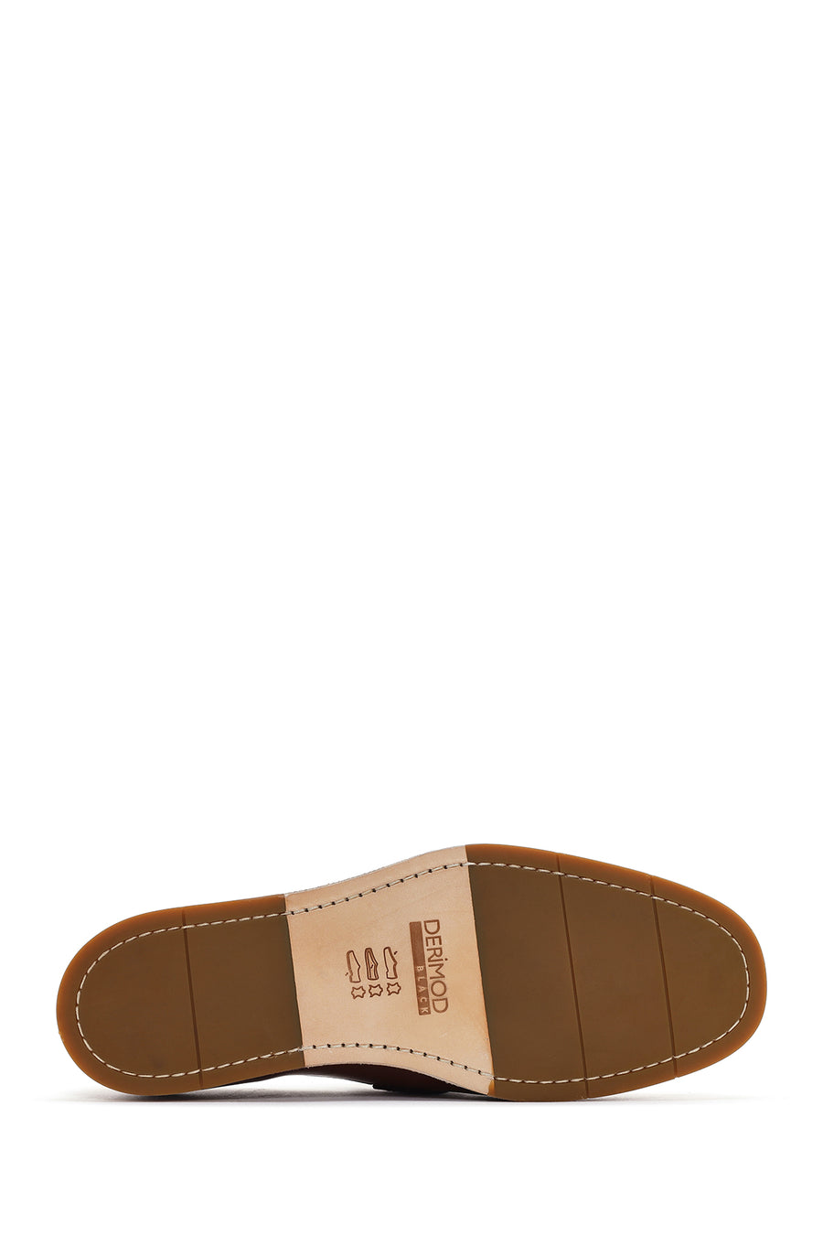 Derimod Black Men's Brown Leather Loafer