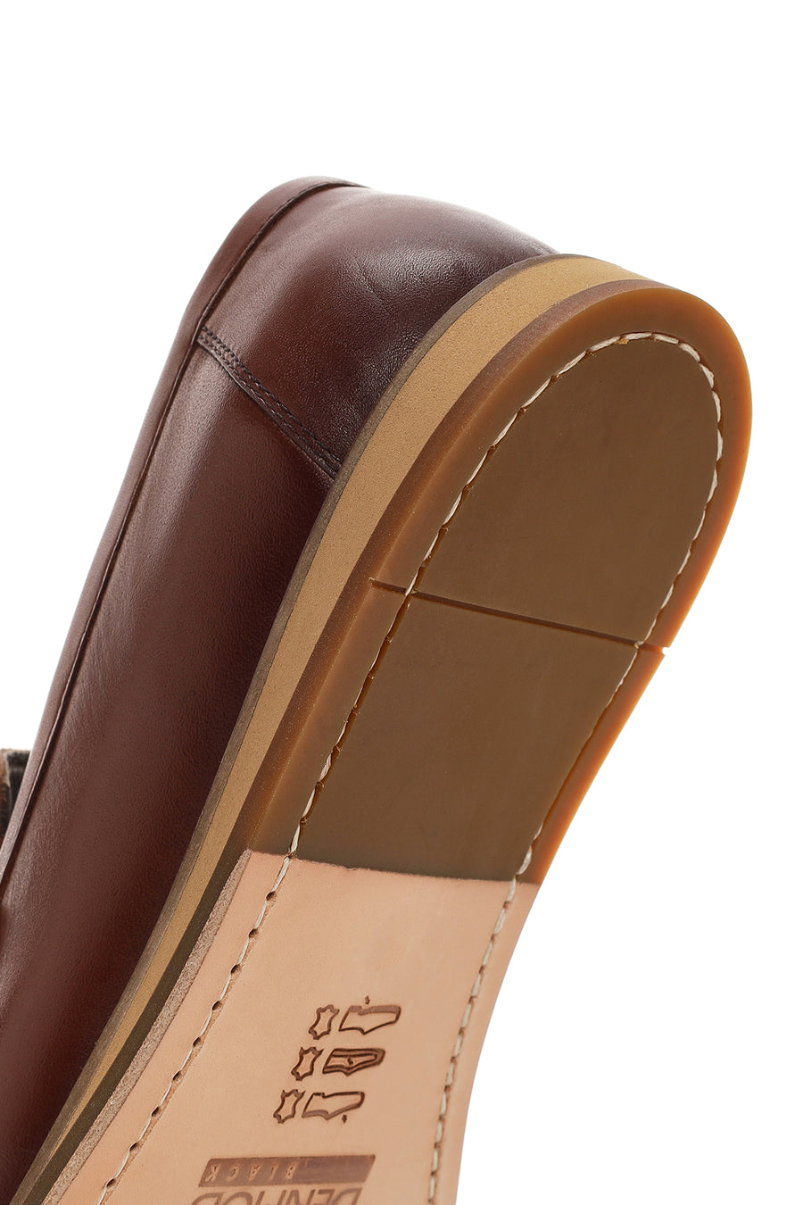 Derimod Black Men's Brown Leather Loafer