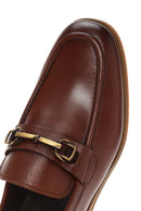 Derimod Black Men's Brown Leather Loafer | Derimod