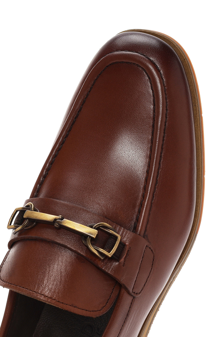 Derimod Black Men's Brown Leather Loafer