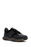 
Men's Black Thick Sole Lace-Up Leather Casual Sneaker
 | Derimod