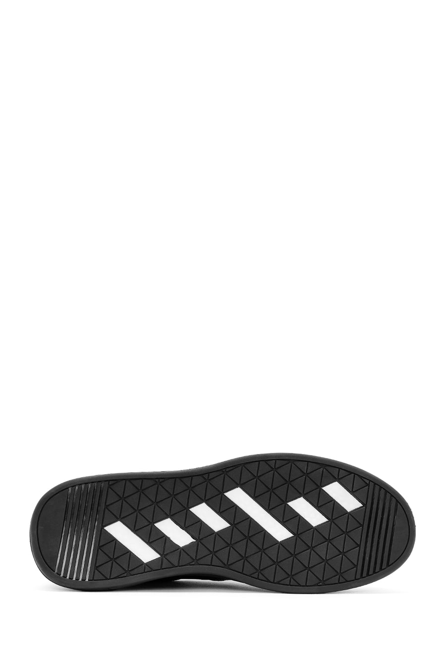 
Men's Black Lace-Up Leather Sneaker
