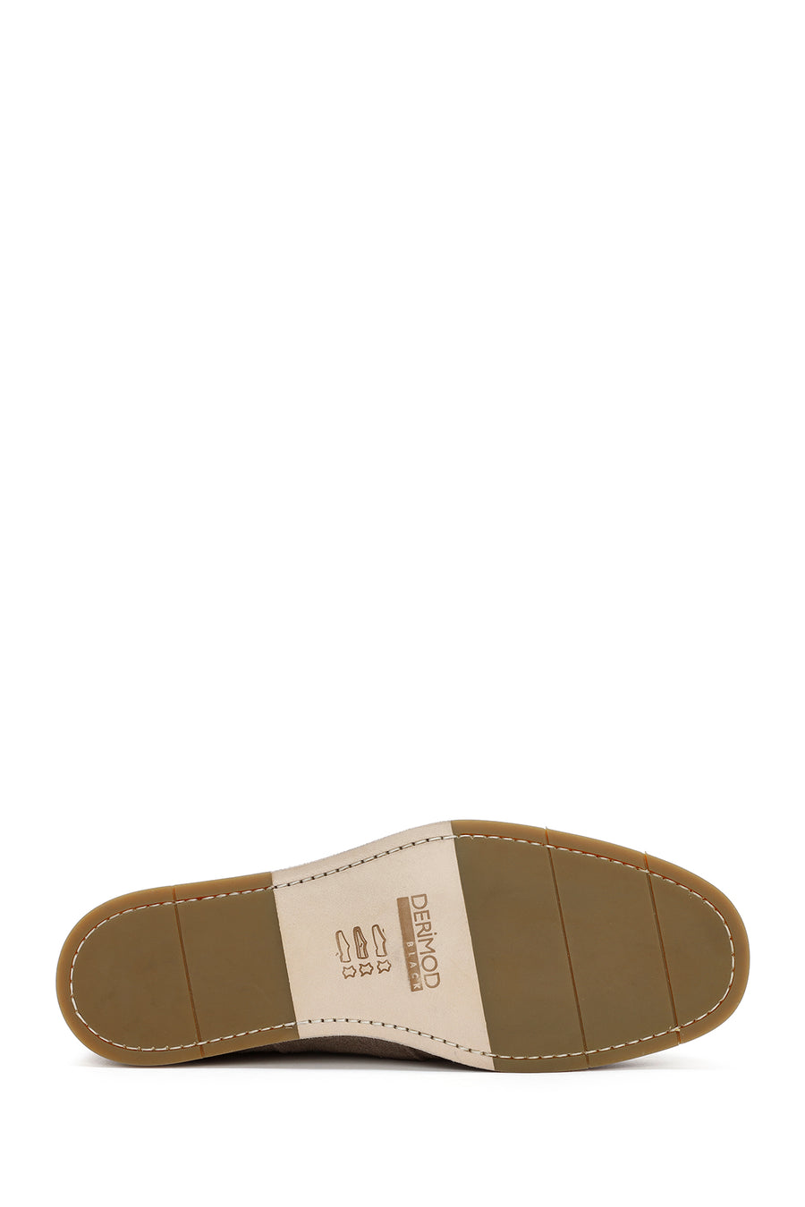 Men's Beige Lace-up Suede Leather Casual Shoes