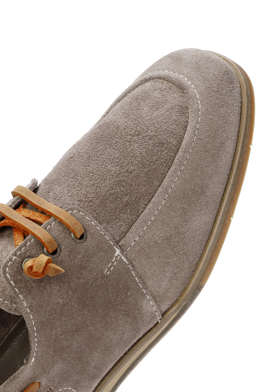 Men's Beige Lace-up Suede Leather Casual Shoes