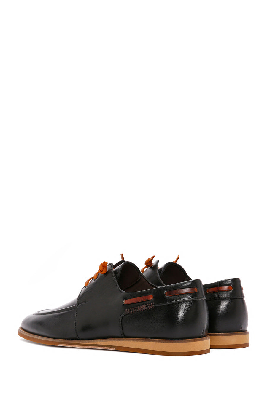 Derimod Black Men's Black Laced Leather Casual Shoes