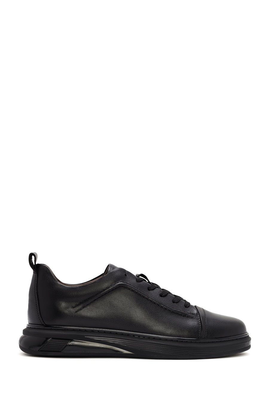 
Men's Black Thick Sole Lace-Up Leather Sneaker
 24SFD602818 | Derimod