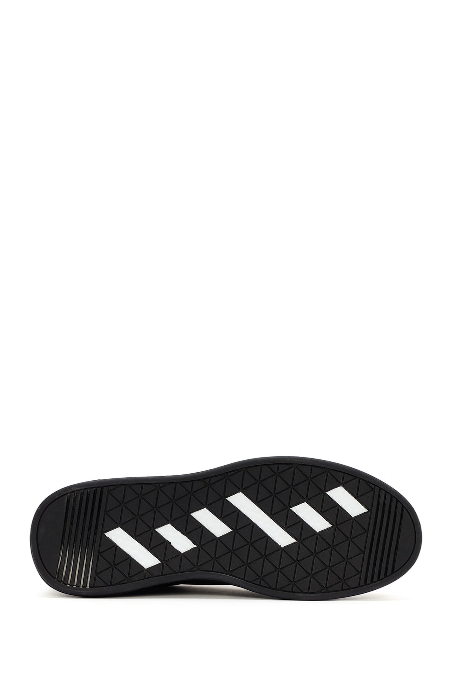 
Men's Black Thick Sole Lace-Up Leather Sneaker

