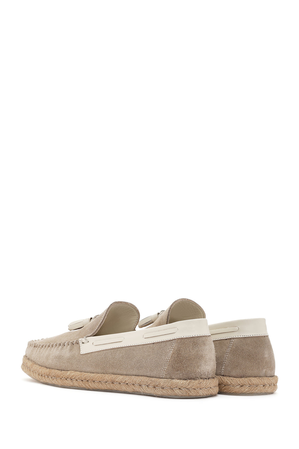 Erkek Bej Süet Deri Casual Loafer