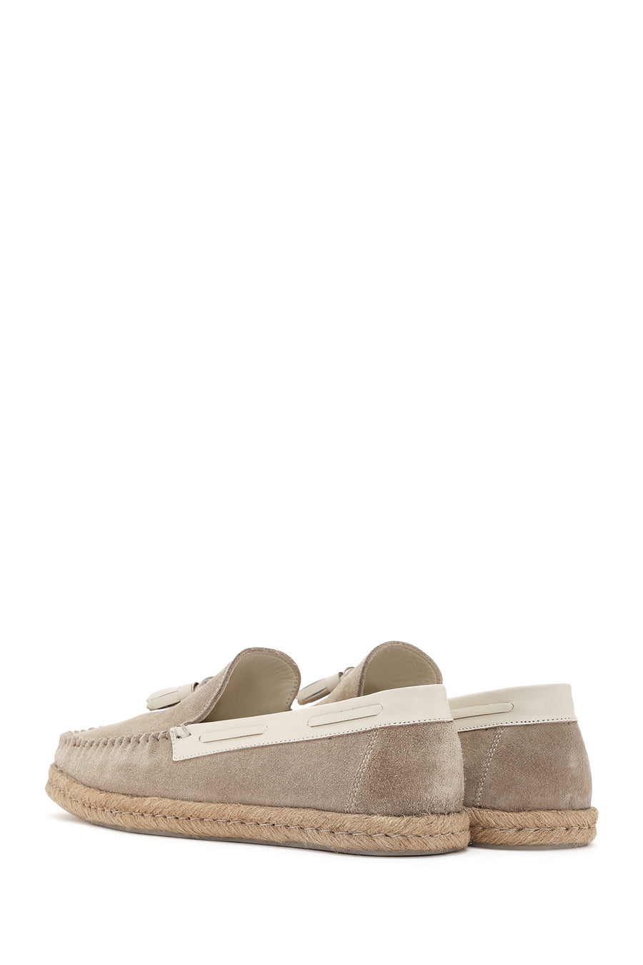 Men's Beige Suede Leather Casual Loafer