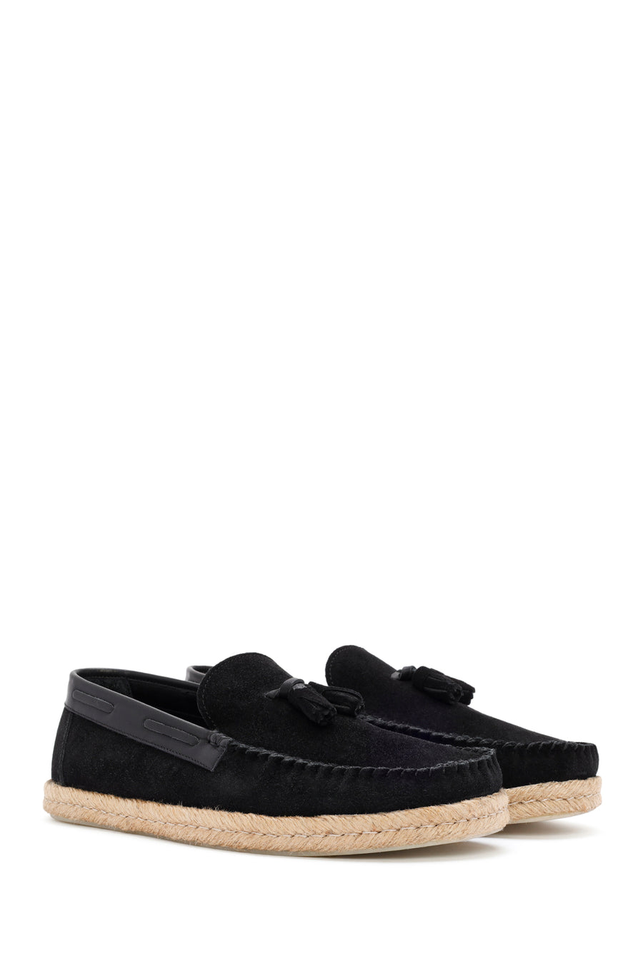 Men's Black Suede Leather Casual Loafer