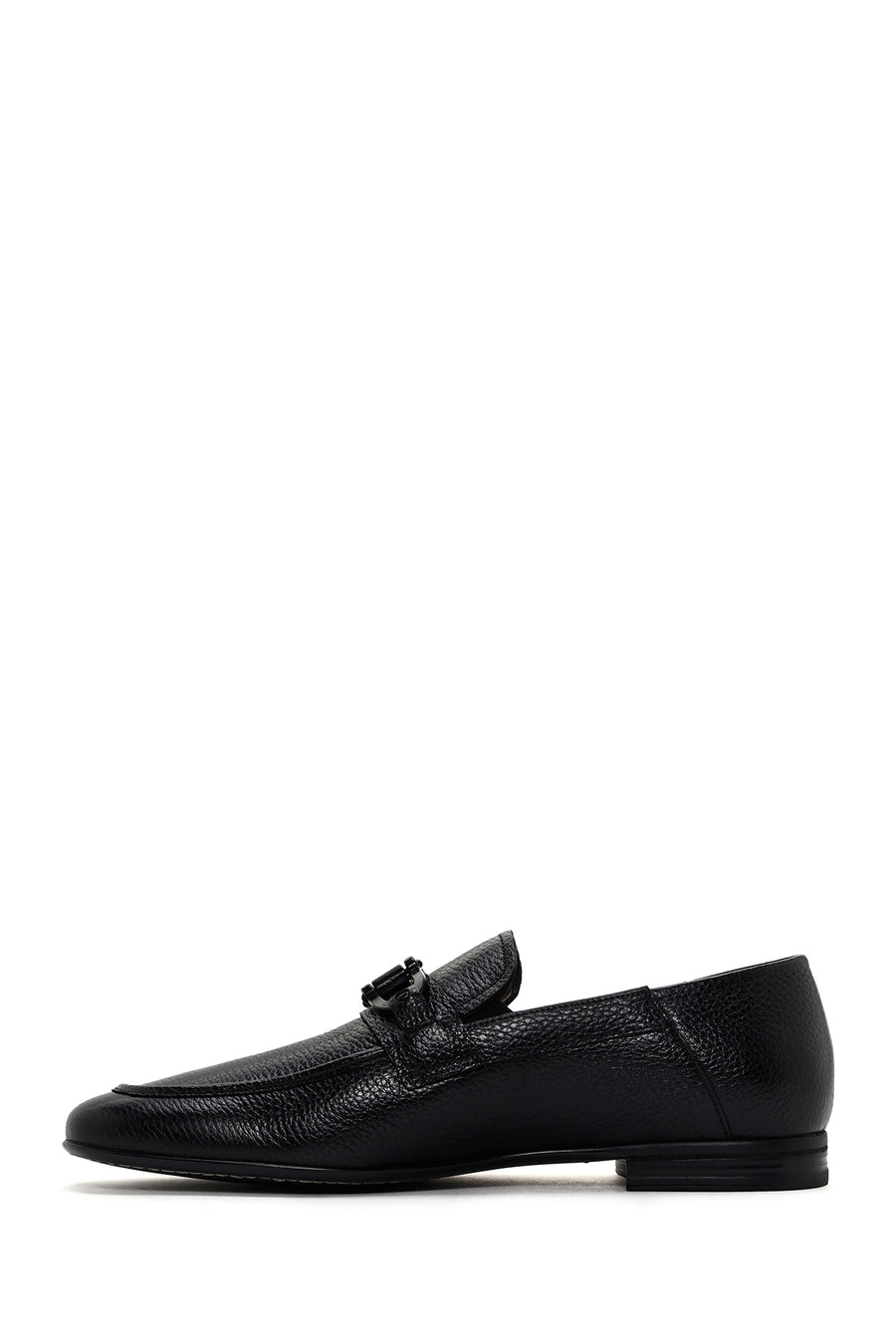 Men's Black Leather Loafer