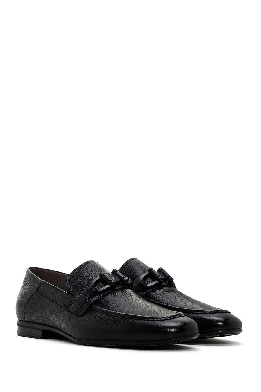 Men's Black Leather Loafer