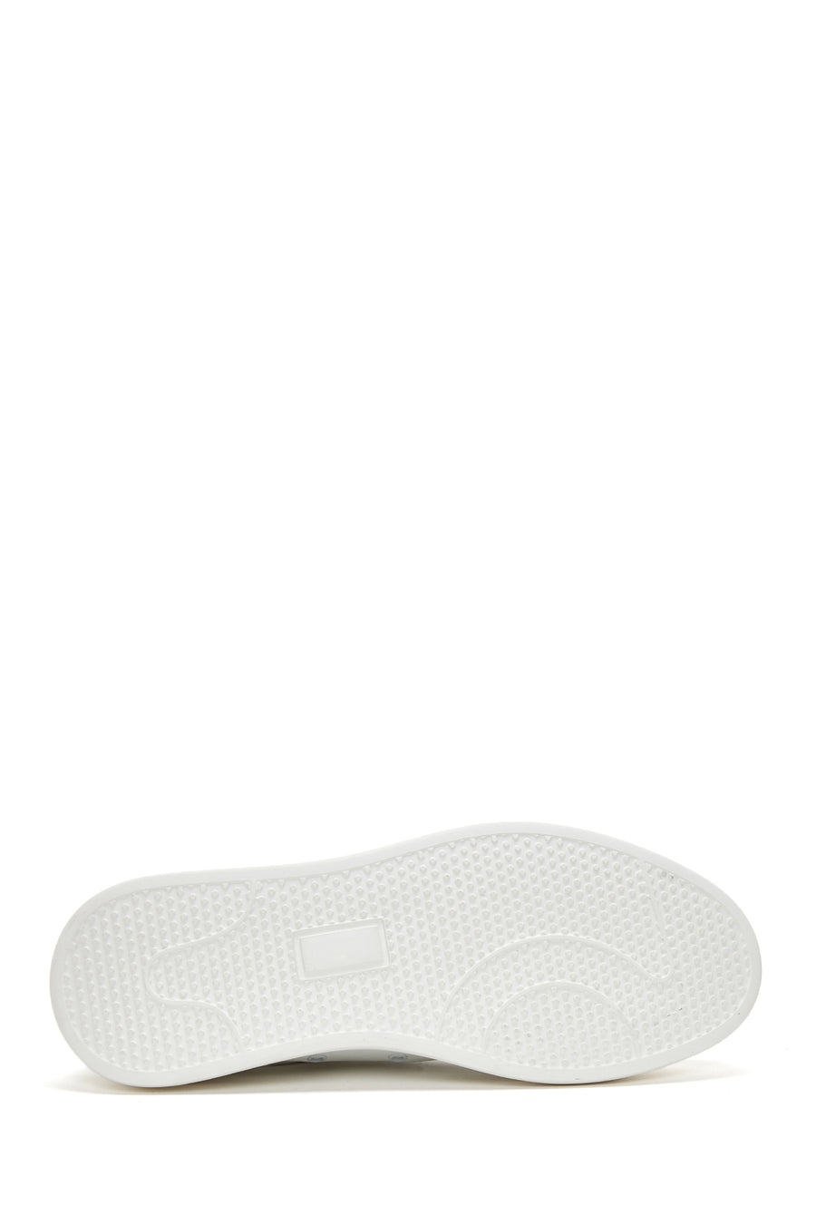 Men's White Lace-up Leather Sneaker