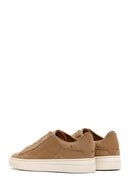 Erkek Bej Bağcıklı Nubuk Deri Sneaker | Derimod