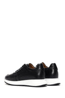 Men's Black Lace-Up Leather Casual Sneaker | Derimod