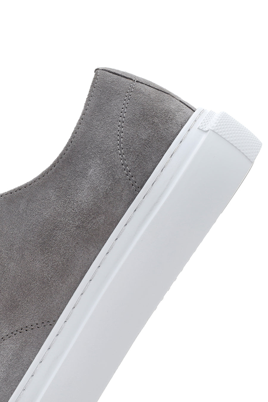 Men's Gray Thick Soled Suede Leather Sneaker