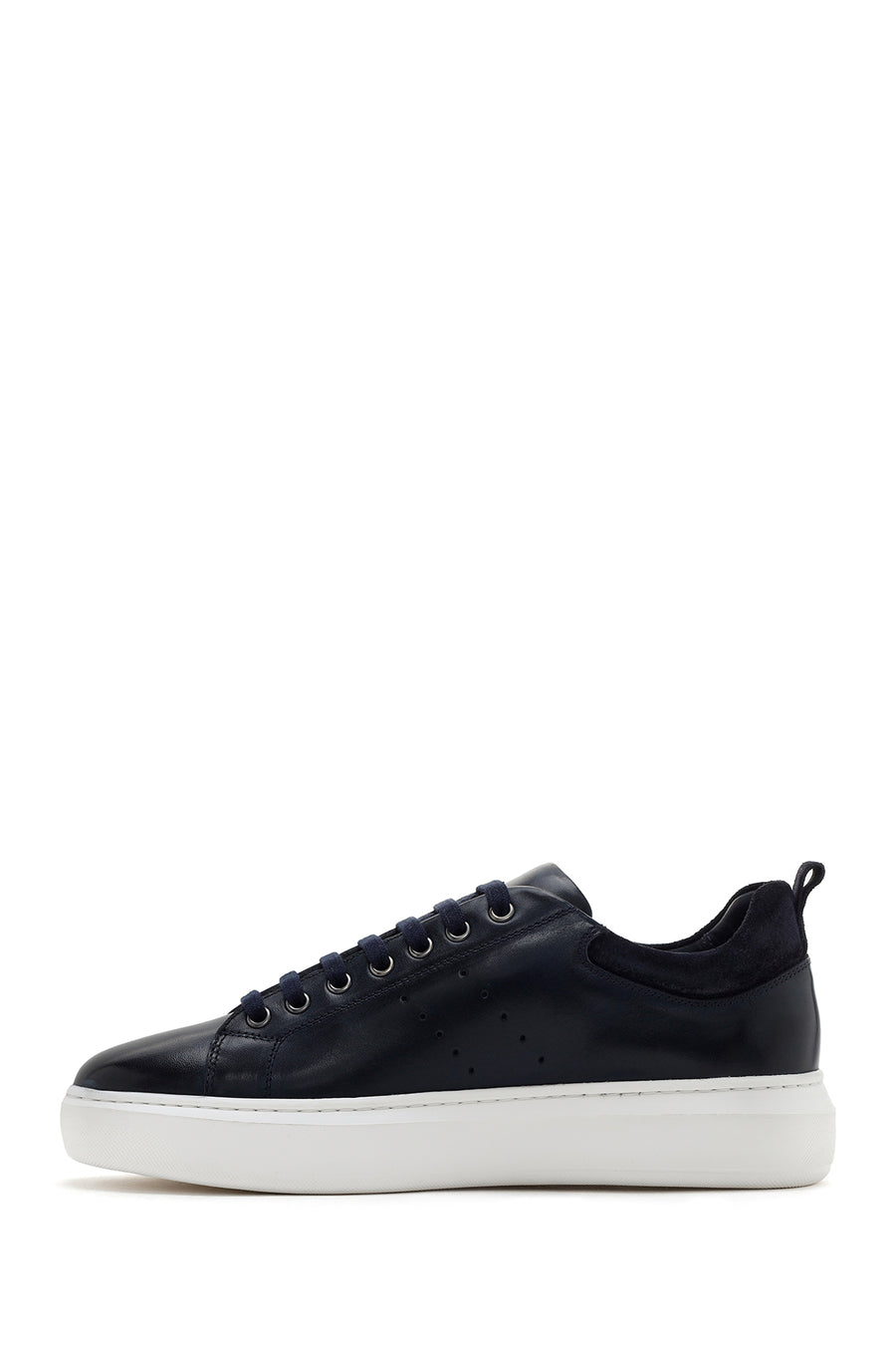 Men's Navy Blue Leather Sneaker