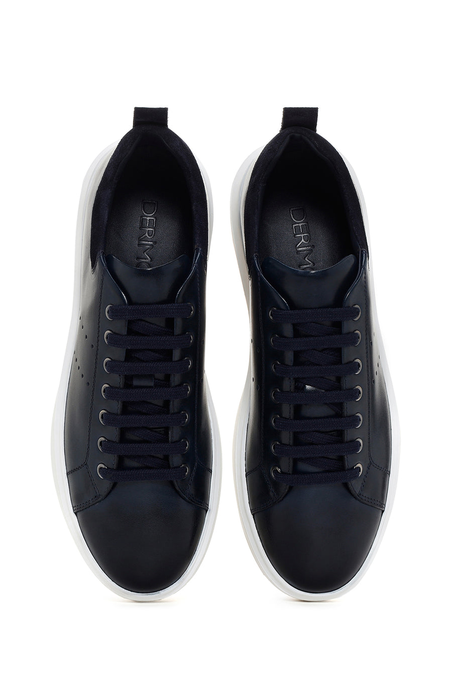 Men's Navy Blue Leather Sneaker