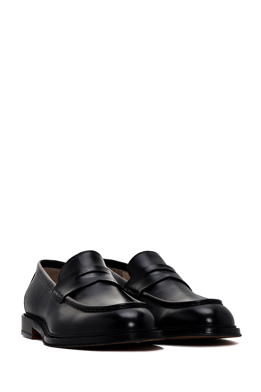 Men's Black Leather Classic Loafer