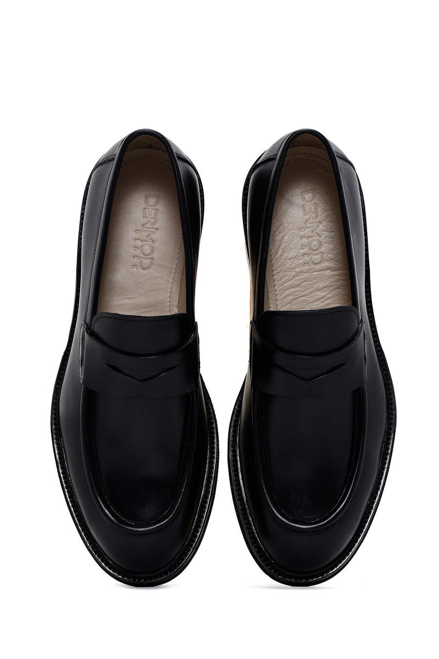 Men's Black Leather Classic Loafer
