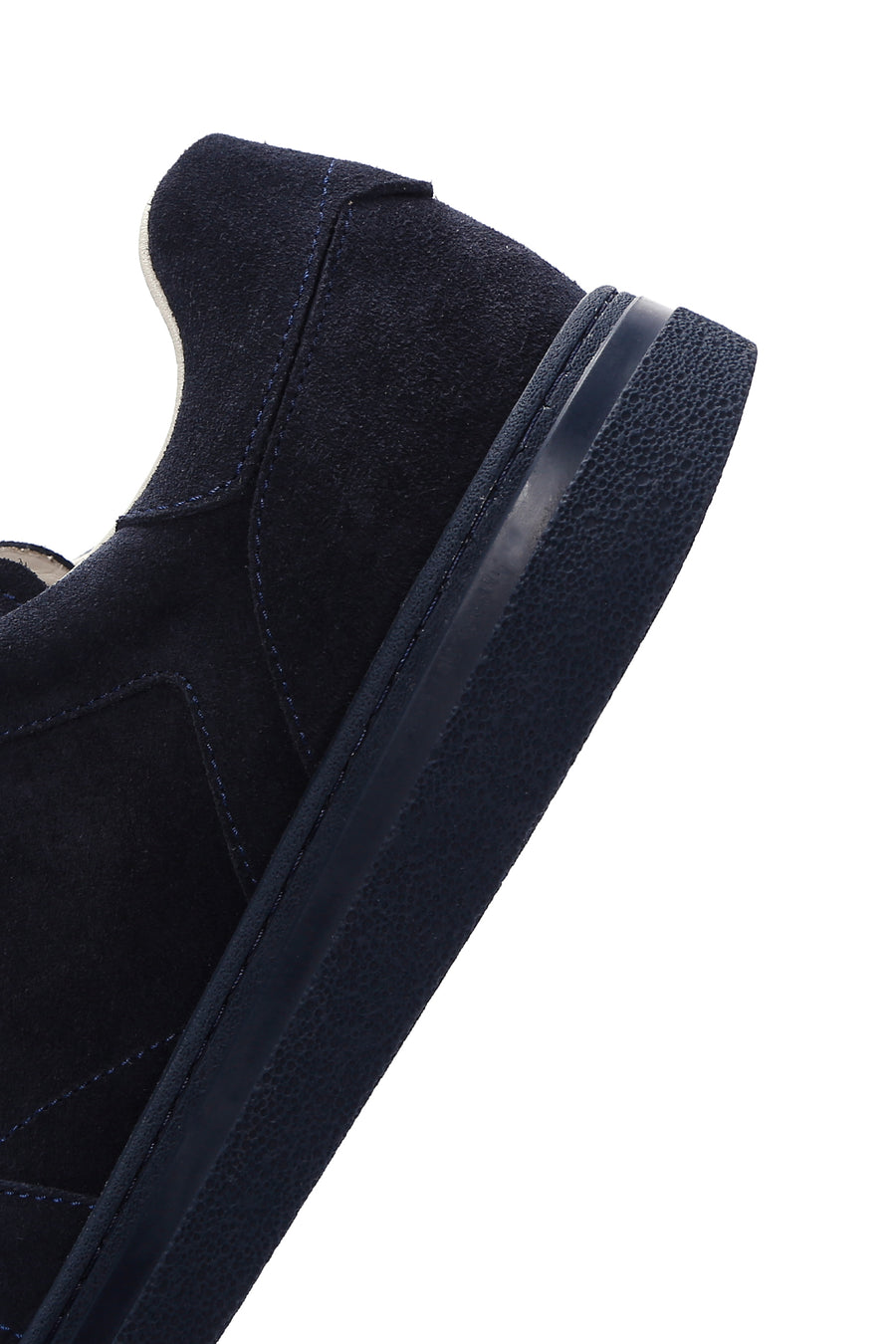 Erkek Lacivert Bağcıklı Süet Deri Sneaker