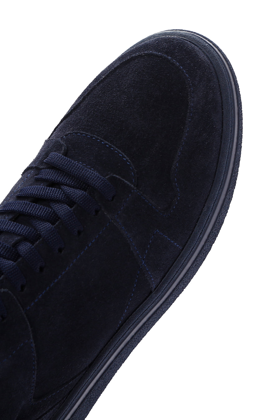 Erkek Lacivert Bağcıklı Süet Deri Sneaker