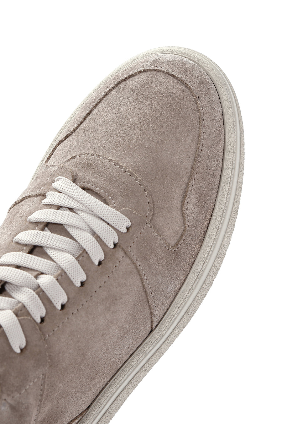Erkek Vizon Bağcıklı Süet Deri Sneaker