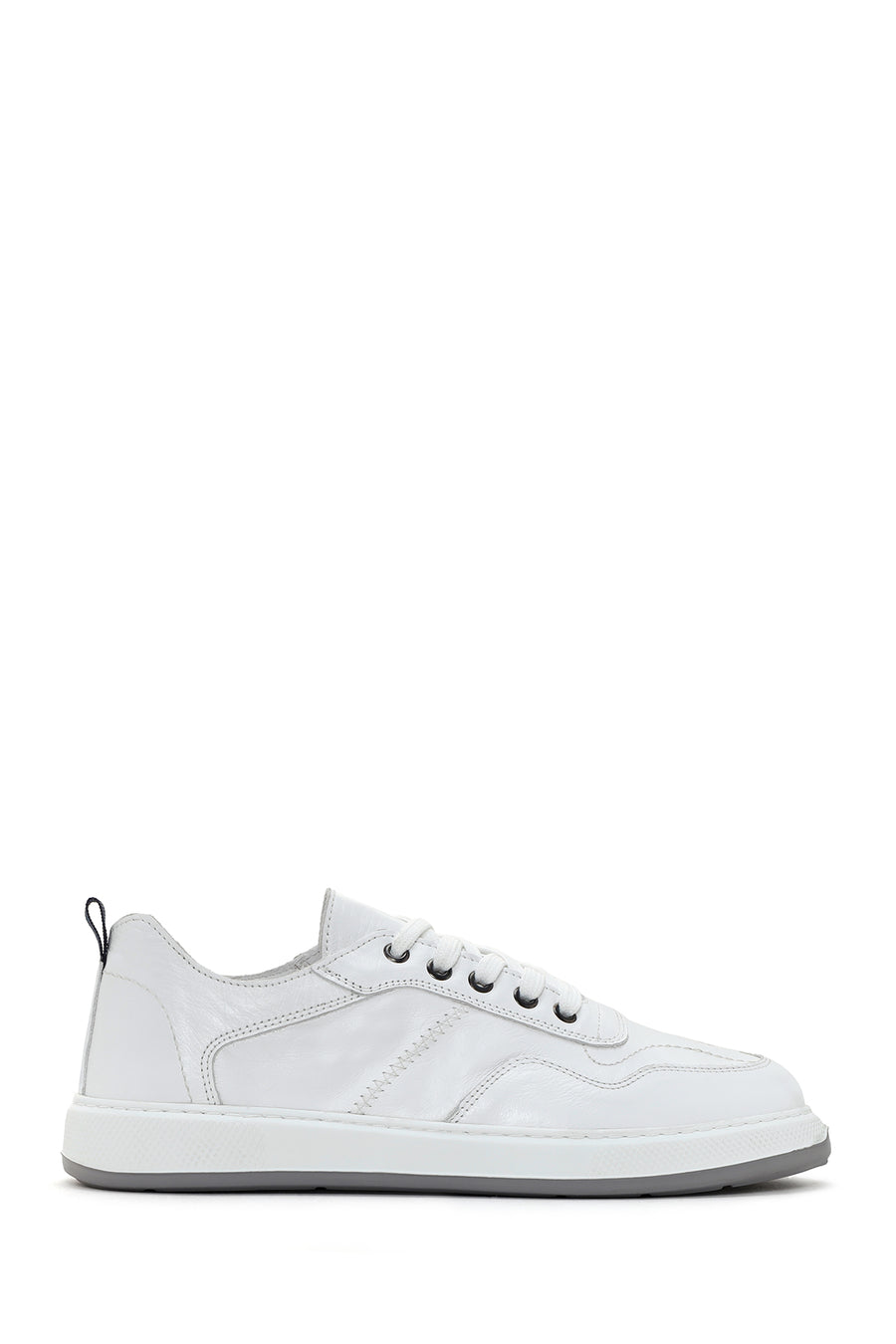 Men's White Lace-up Leather Sneaker 24SFD616018 | Derimod
