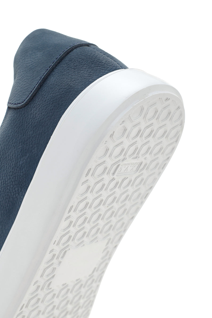 Erkek Lacivert Bağcıklı Nubuk Deri Sneaker