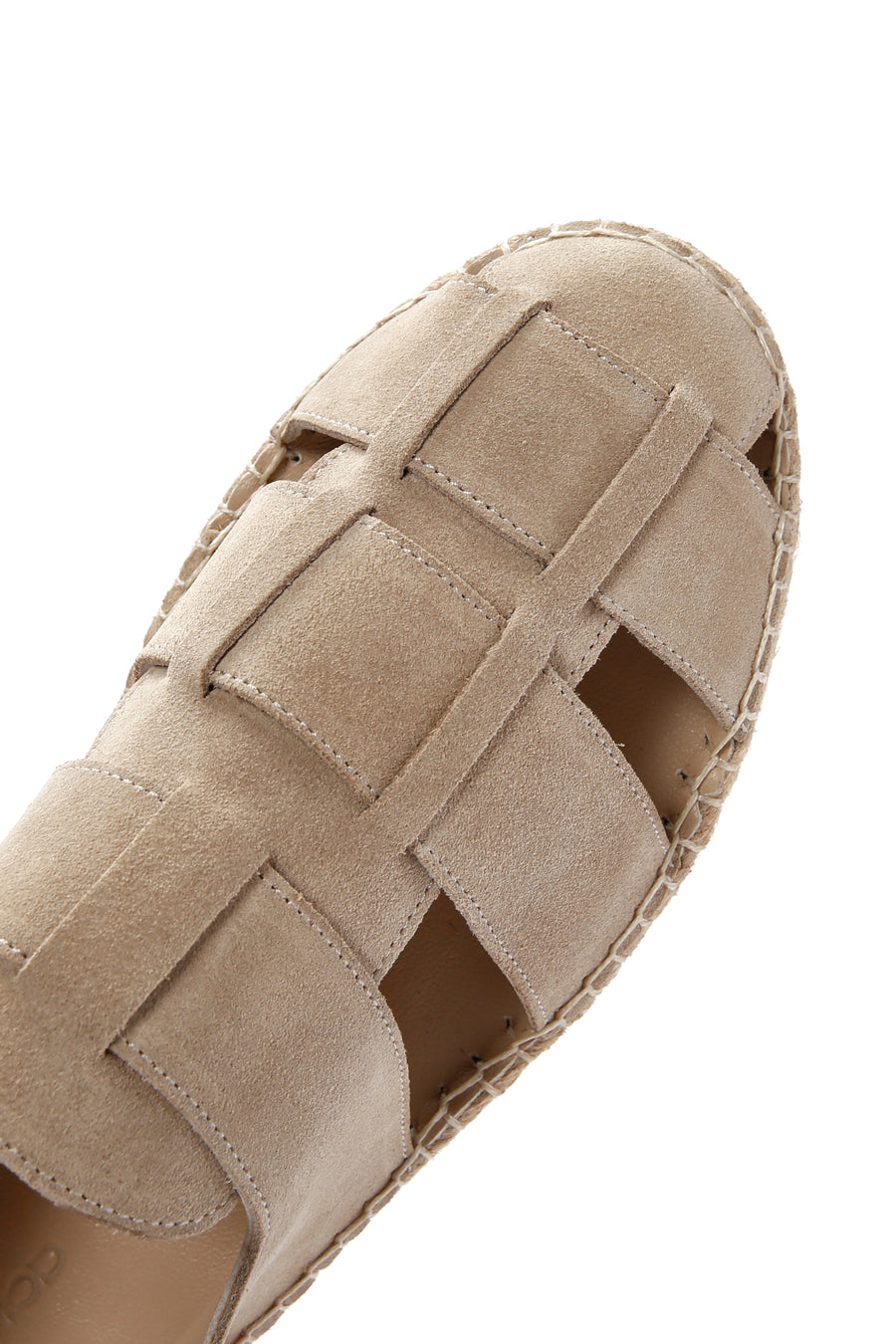 Men's Beige Suede Leather Sandals