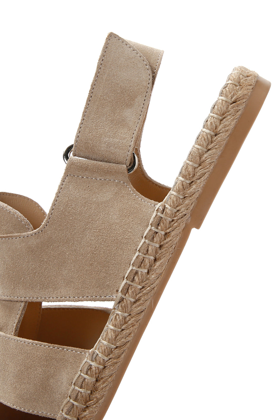 Men's Beige Suede Leather Sandals
