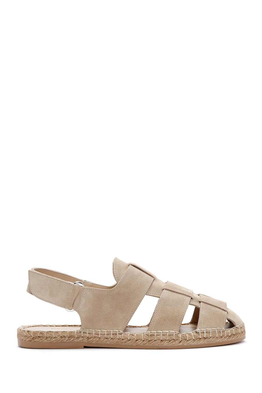 Men's Beige Suede Leather Sandals
