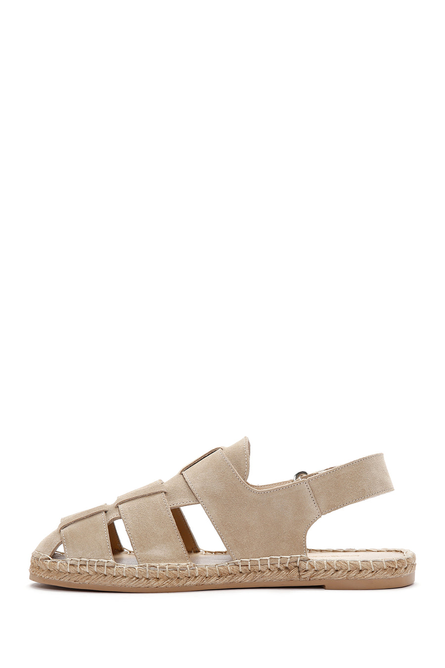 Men's Beige Suede Leather Sandals