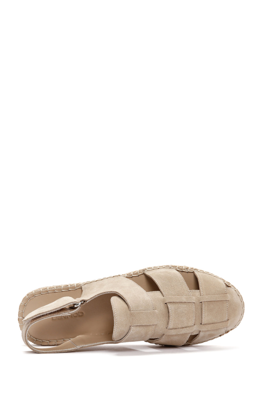 Men's Beige Suede Leather Sandals