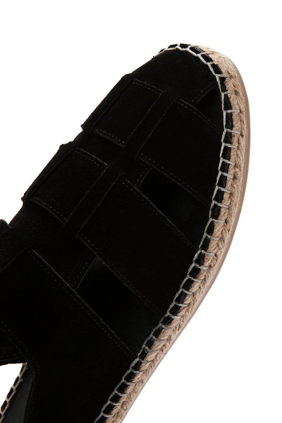 Men's Black Suede Leather Sandals
