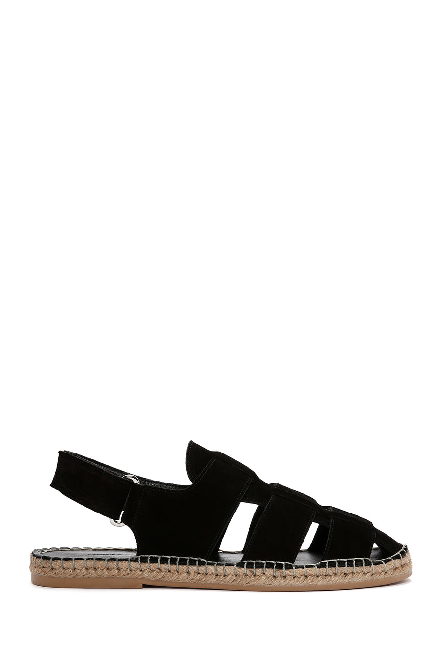 Men's Black Suede Leather Sandals