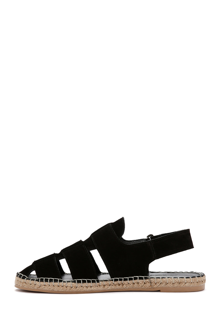 Men's Black Suede Leather Sandals