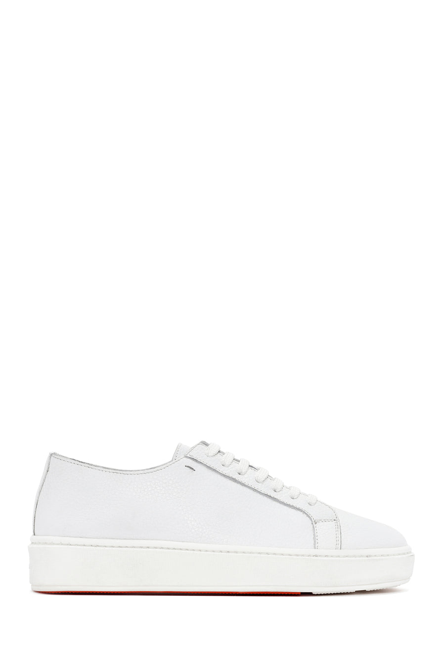 Men's White Lace-up Leather Sneaker 24SFD6201FT | Derimod