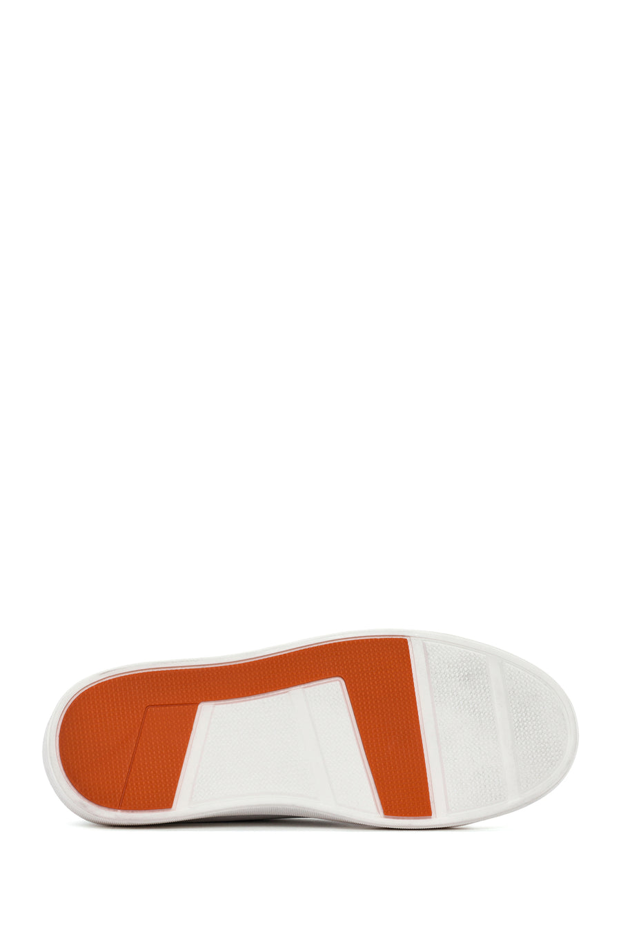 Men's White Lace-up Leather Sneaker
