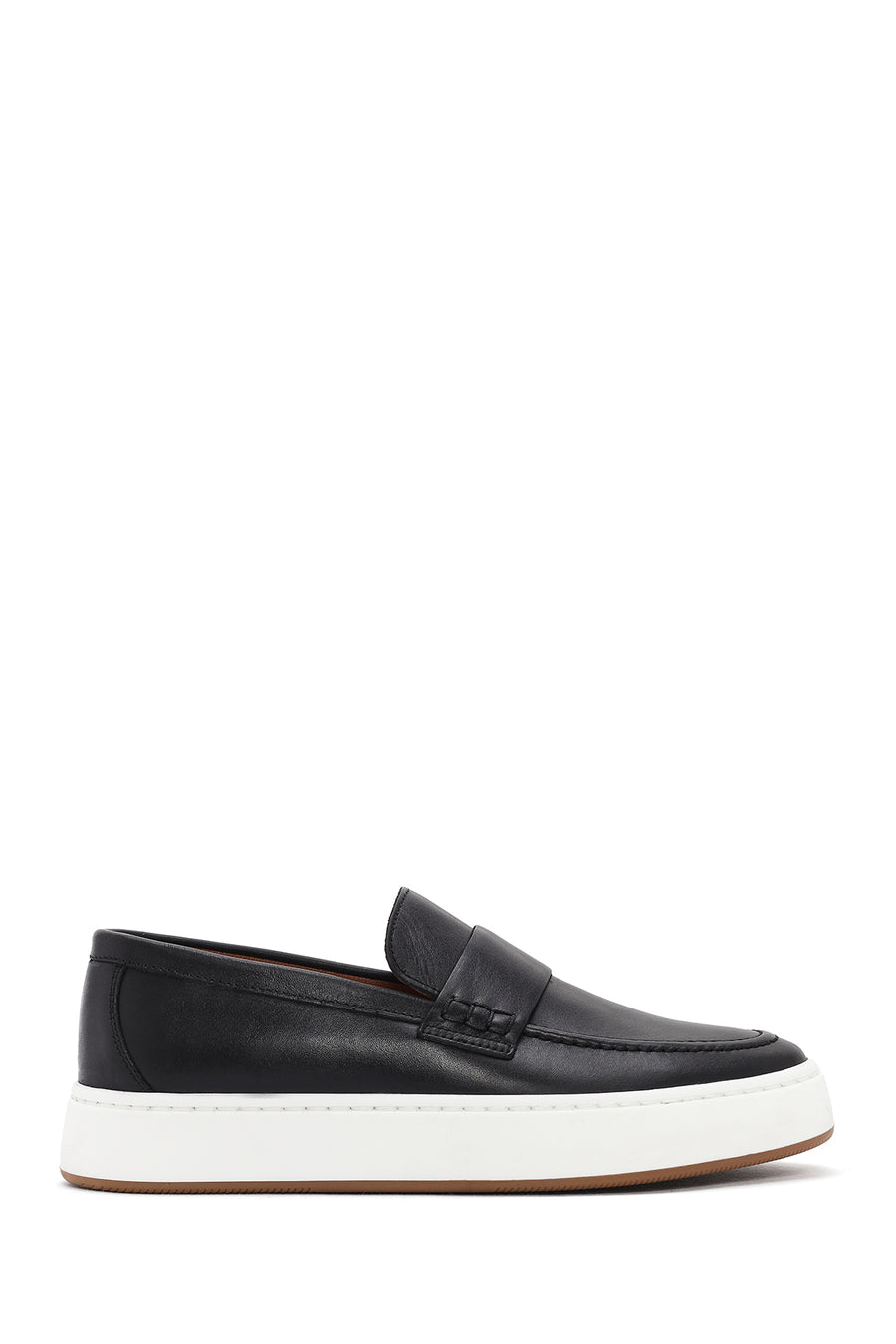Men's Black Leather Loafer 24SFD620618 | Derimod