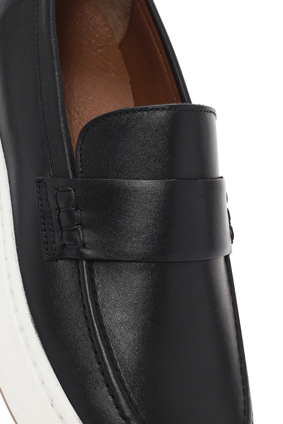 Men's Black Leather Loafer