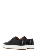 Men's Black Lace-up Leather Sneaker | Derimod