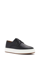 Men's Black Lace-up Leather Sneaker | Derimod