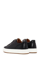 Men's Black Lace-up Leather Sneaker | Derimod