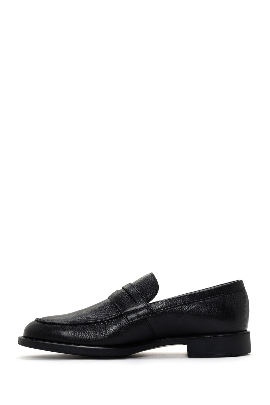 Men's Black Leather Loafer